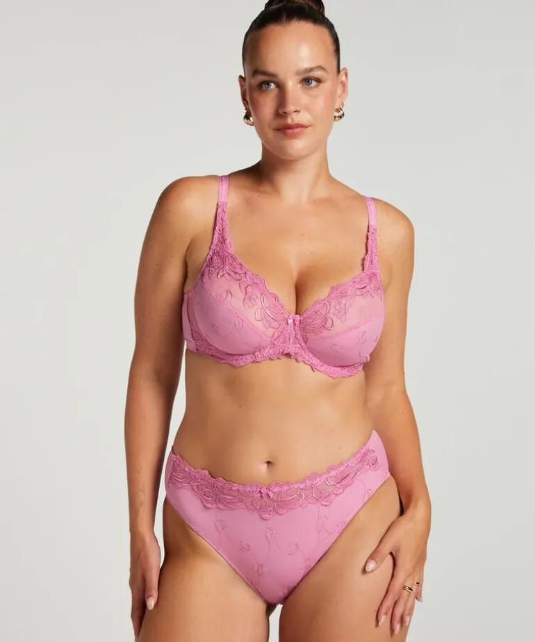 Diva Non-Padded Underwired Bra - Pink