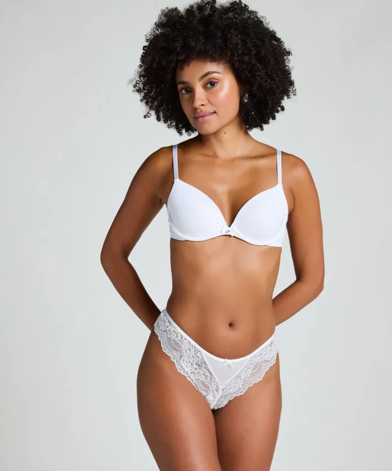 Dora High Leg Brazilian - White