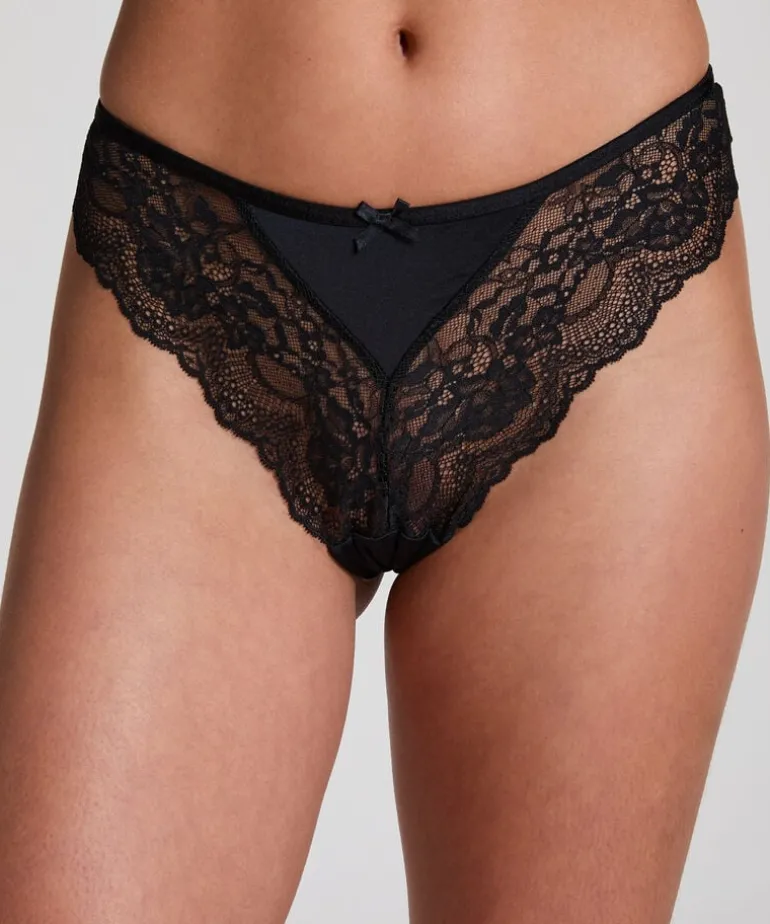 Dora High Leg Brazilian - Black
