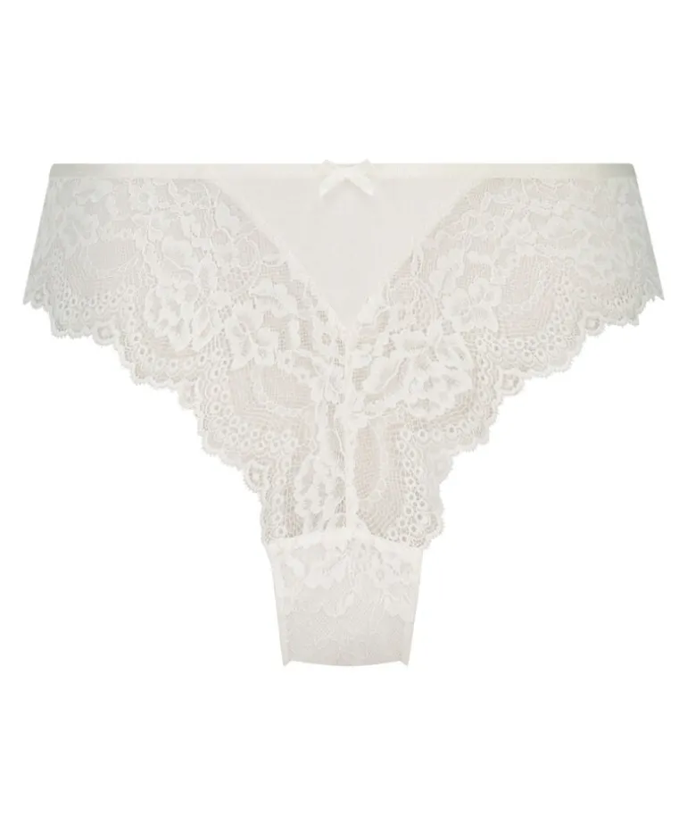 Dora High Leg Brazilian - White
