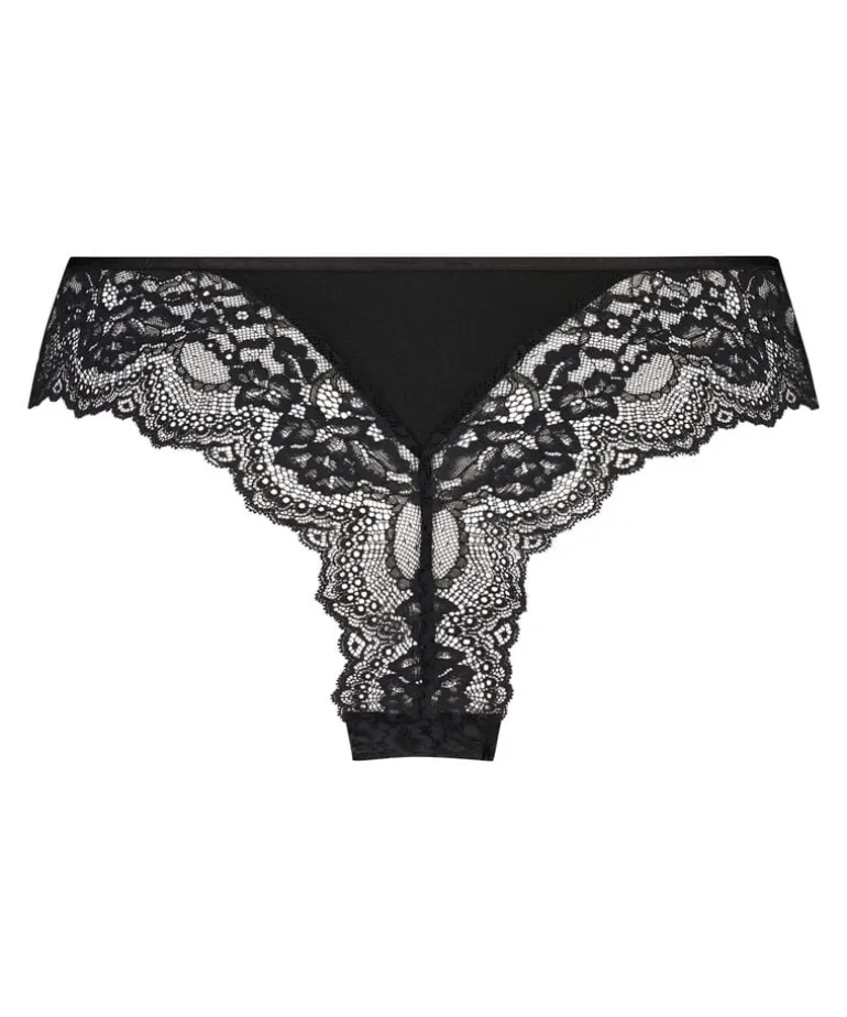 Dora High Leg Brazilian - Black