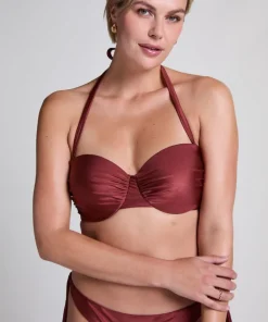 Dune Bandeau Bikini Top - Red
