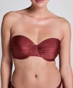 Dune Bandeau Bikini Top - Red