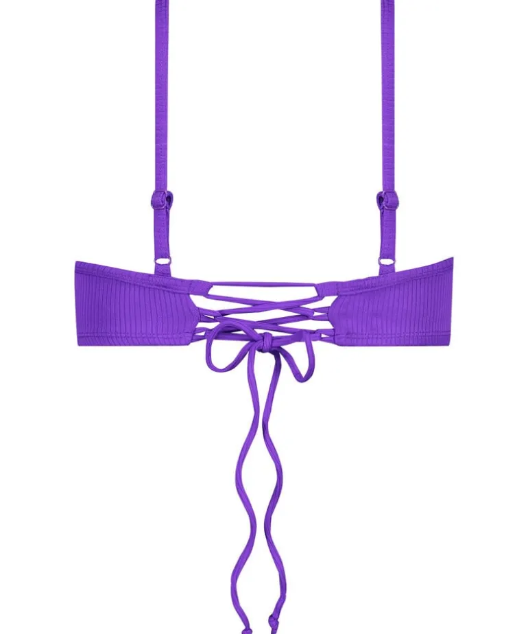 Eclipse Bikini Crop Top - Purple