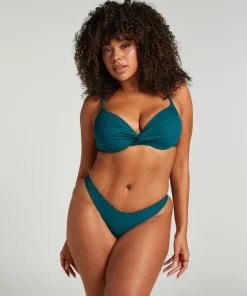 Eclipse High-Leg Bikini Bottoms - Green