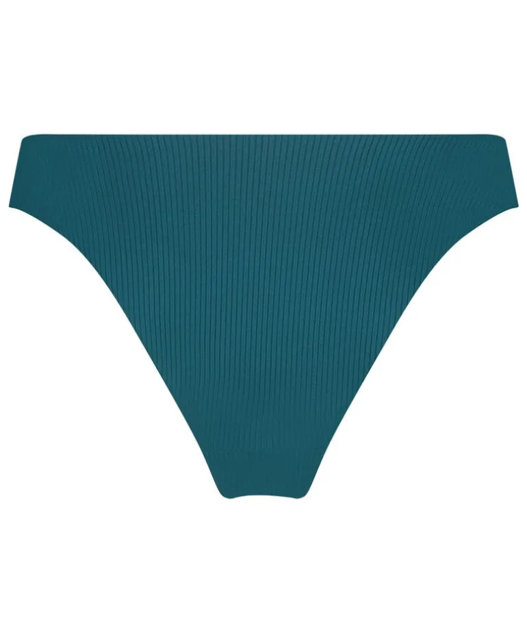 Eclipse High-Leg Bikini Bottoms - Green