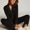 Essential Jersey Long-Sleeved Jacket - Black