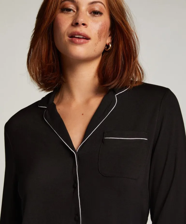 Essential Jersey Long-Sleeved Jacket - Black