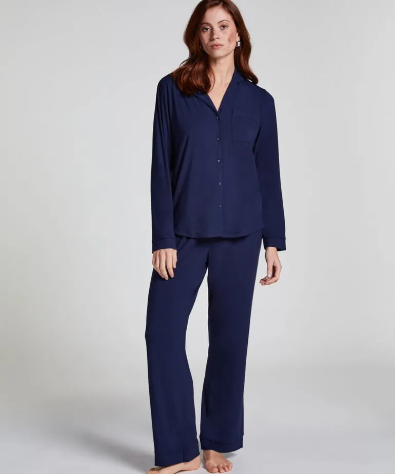 Essential Jersey Long-Sleeved Jacket - Blue