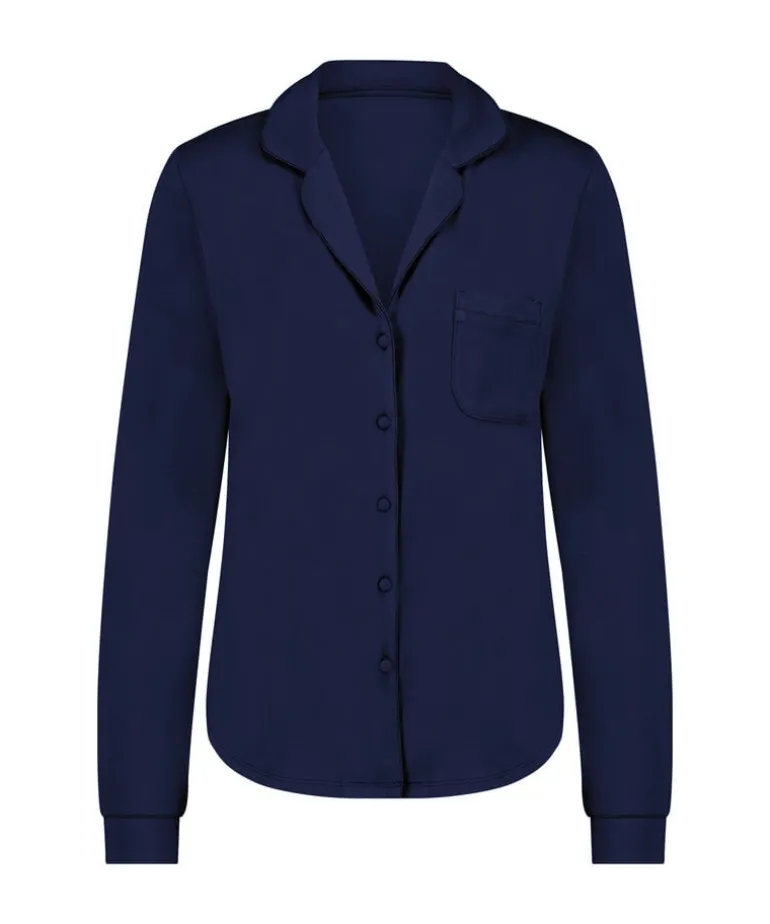 Essential Jersey Long-Sleeved Jacket - Blue