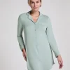 Essential Jersey Shirtdress - Green
