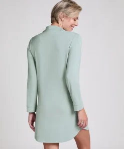 Essential Jersey Shirtdress - Green