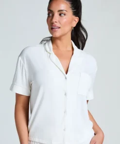 Essential Jersey Short-Sleeved Jacket - White