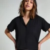 Essential Jersey Short-Sleeved Jacket - Black
