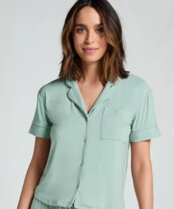 Essential Jersey Short-Sleeved Jacket - Green