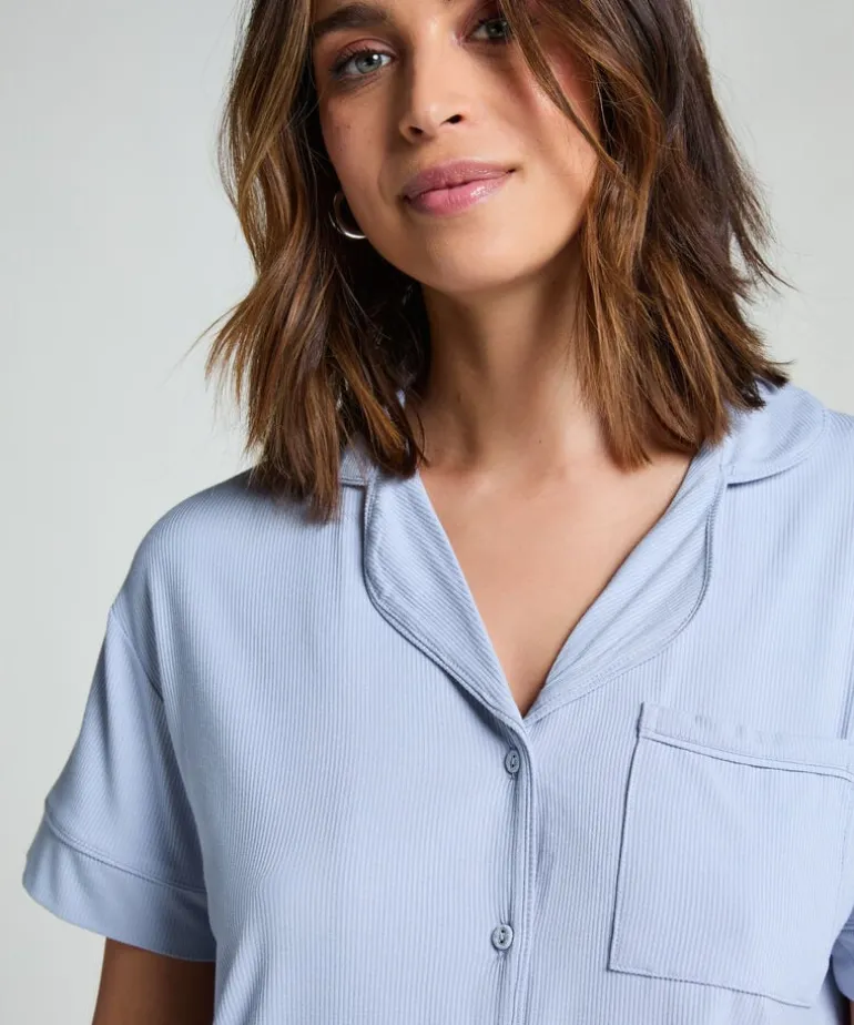 Essential Jersey Short-Sleeved Jacket - Blue