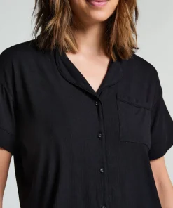 Essential Jersey Short-Sleeved Jacket - Black