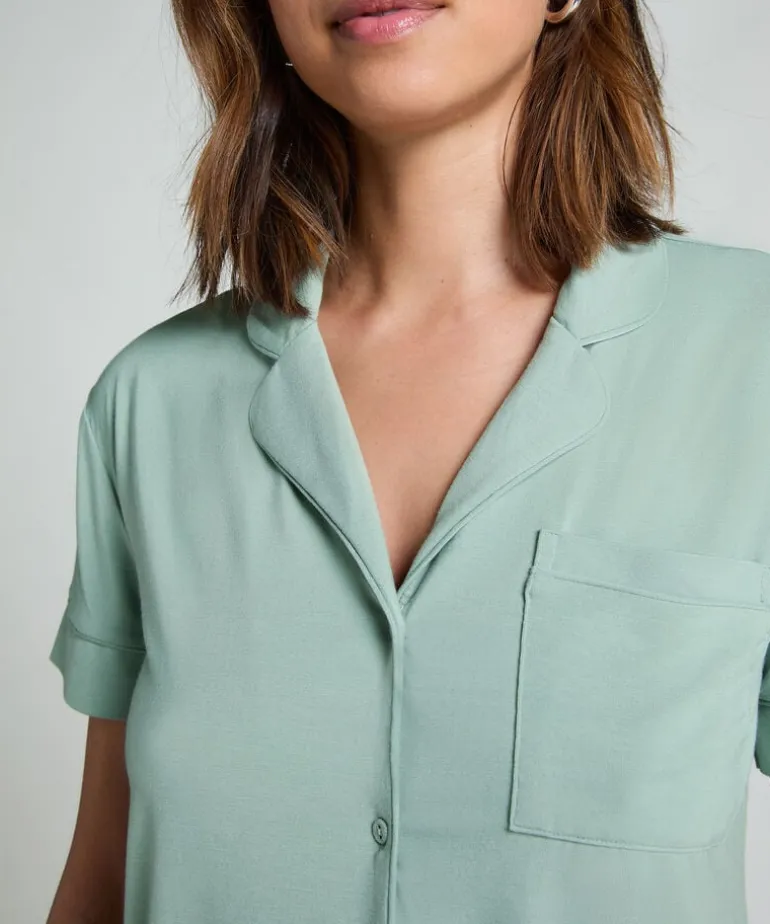 Essential Jersey Short-Sleeved Jacket - Green