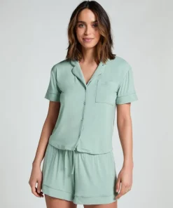 Essential Jersey Short-Sleeved Jacket - Green