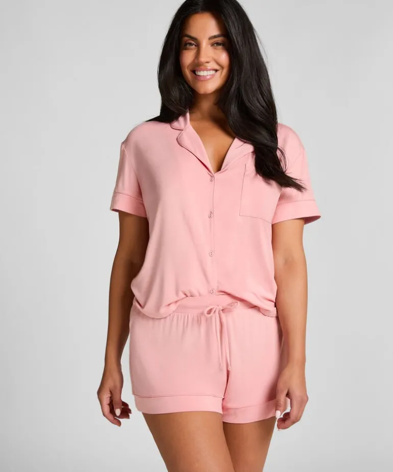 Essential Jersey Short-Sleeved Jacket - Pink