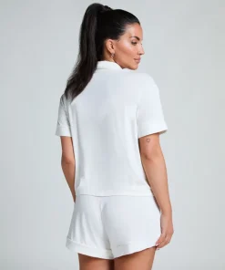 Essential Jersey Short-Sleeved Jacket - White
