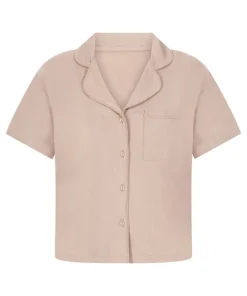 Essential Jersey Short-Sleeved Jacket - Beige