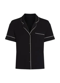 Essential Jersey Short-Sleeved Jacket - Black