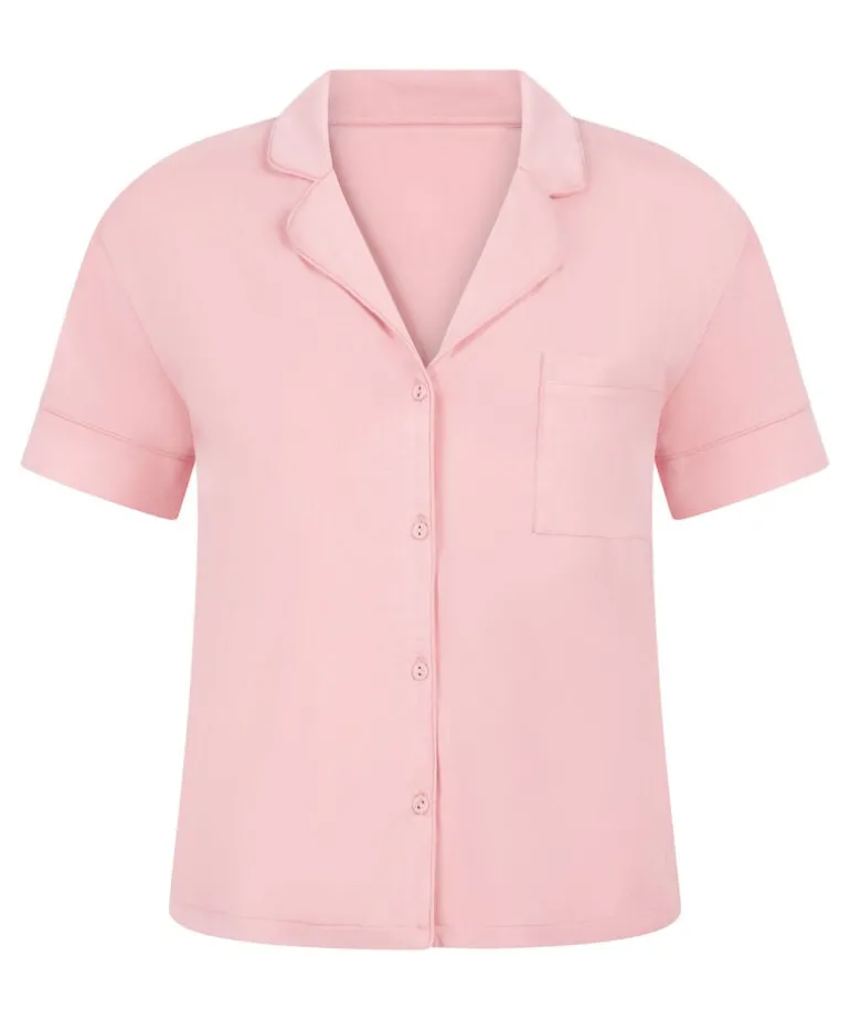 Essential Jersey Short-Sleeved Jacket - Pink