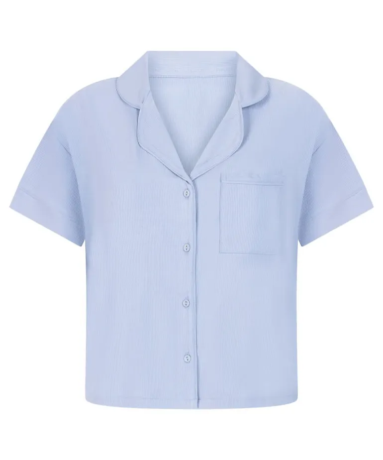 Essential Jersey Short-Sleeved Jacket - Blue