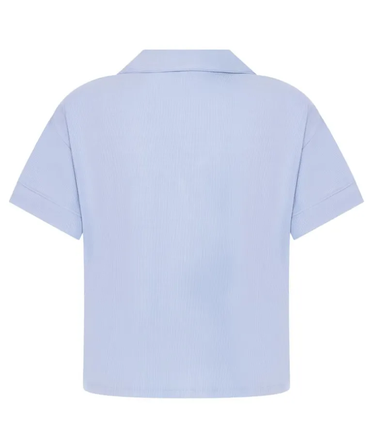 Essential Jersey Short-Sleeved Jacket - Blue