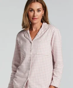 Essentials Flannel Pyjama Top - Purple