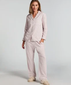 Essentials Flannel Pyjama Top - Purple