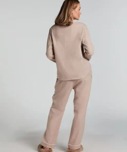 Essentials Flannel Pyjama Top - Beige