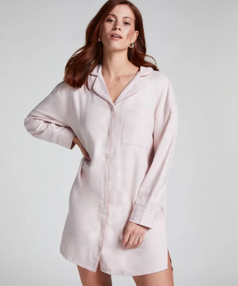 Flannel Nightshirt - Purple
