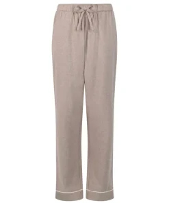 Flannel Pyjama Pants - Beige