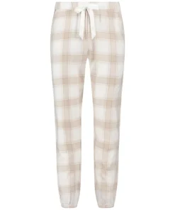 Flannel Pyjama Pants - Beige