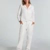 Flannel Pyjama Pants - White