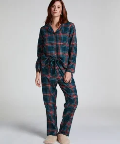 Flannel Pyjama Set - Green