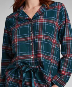 Flannel Pyjama Set - Green