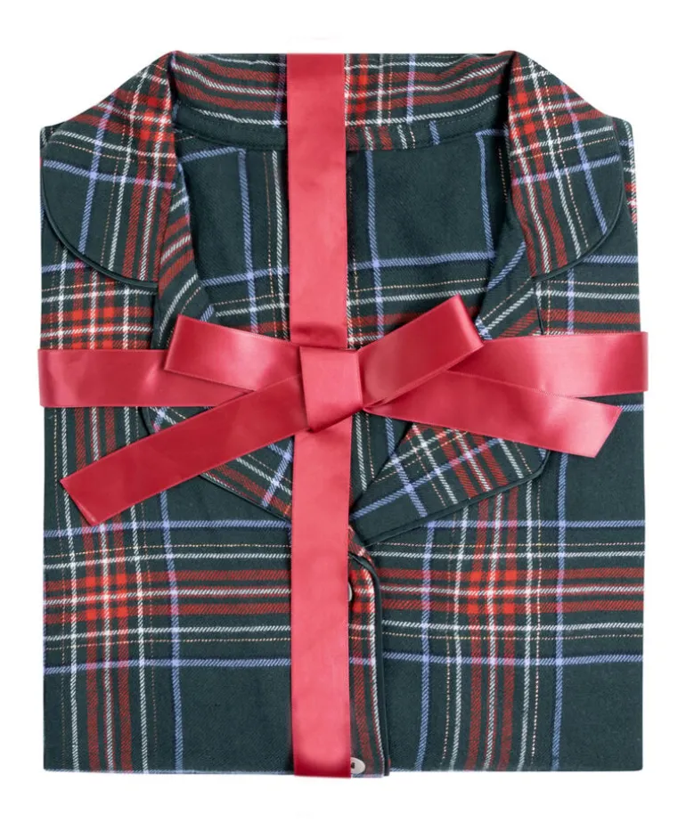 Flannel Pyjama Set - Green