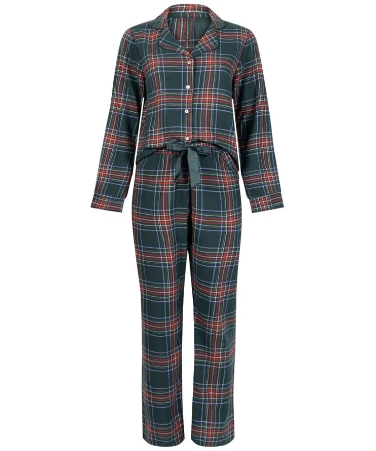 Flannel Pyjama Set - Green