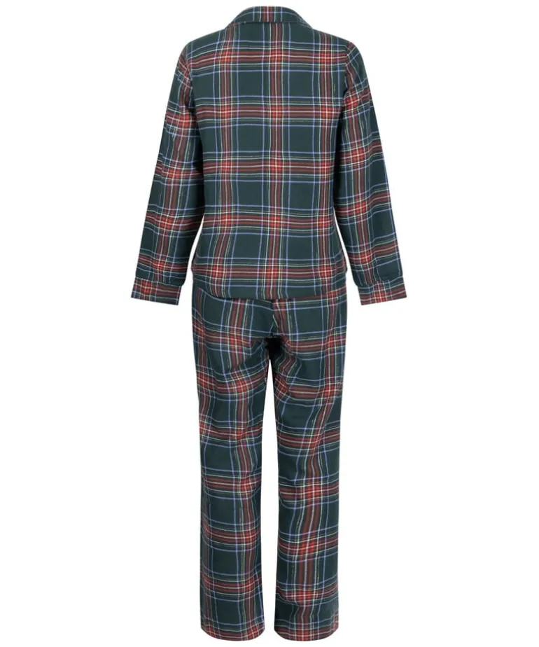 Flannel Pyjama Set - Green