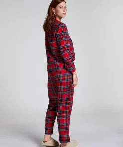Flannel Pyjama Set - Red