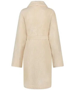 Fleece Bathrobe - White