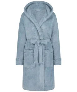 Fleece Bathrobe Short - Blue