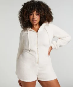 Fleece Onesie - White