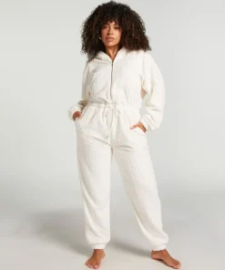 Fleece Onesie - White