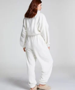 Fleece Onesie - White
