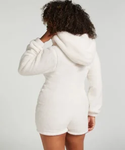 Fleece Onesie - White
