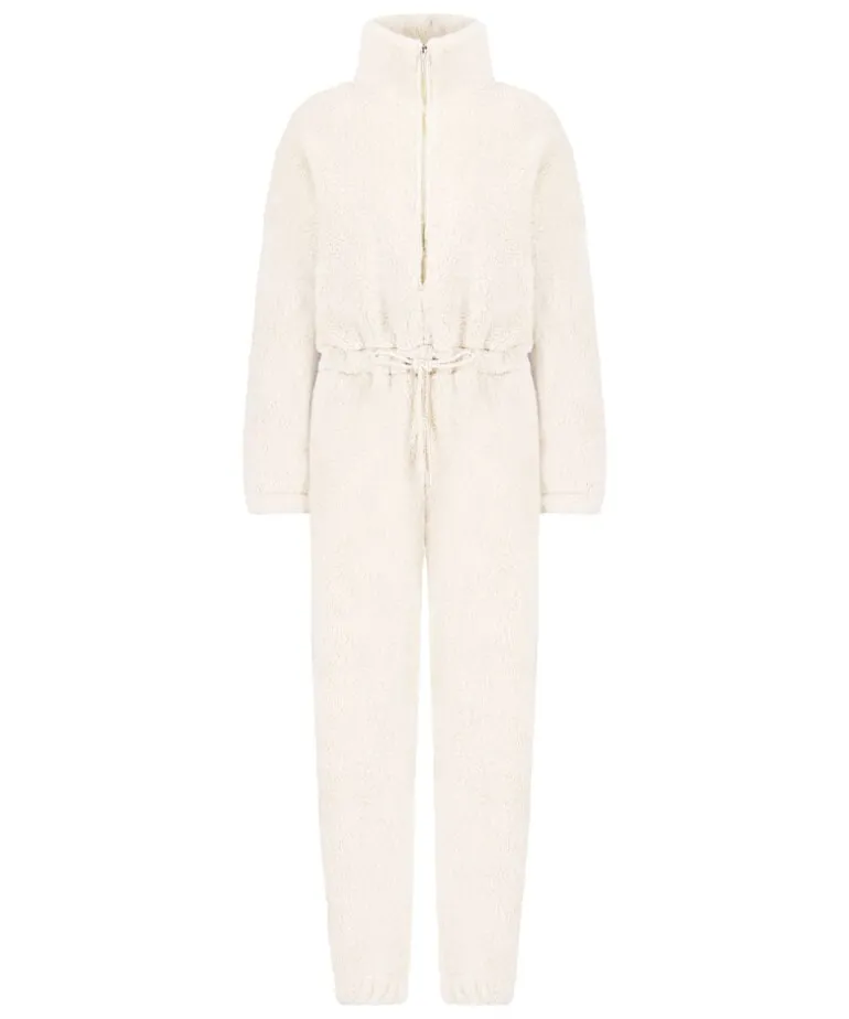 Fleece Onesie - White